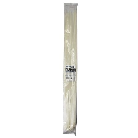 Kable Kontrol Cable Tie, 36 in L, 10-1/2 in Max Bundle Dia., Natural, Nylon 6/6, 175 lb Strength, 50 PK CT297-50